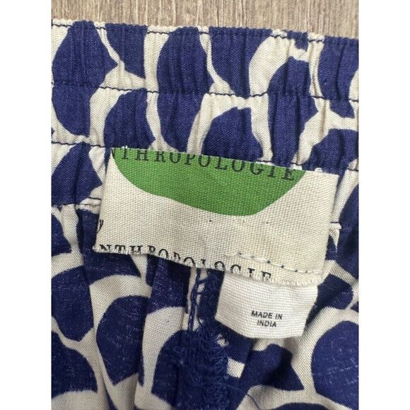 Anthropologie Pull on Blue Beaded Joggers Women's Medium Mermaid Vacation - Picture 5 of 11